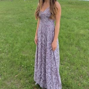 Purple prom dress
